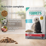 FERRETS ABENE, alimento balanceado y nutritivo para hurones | Todas las edades