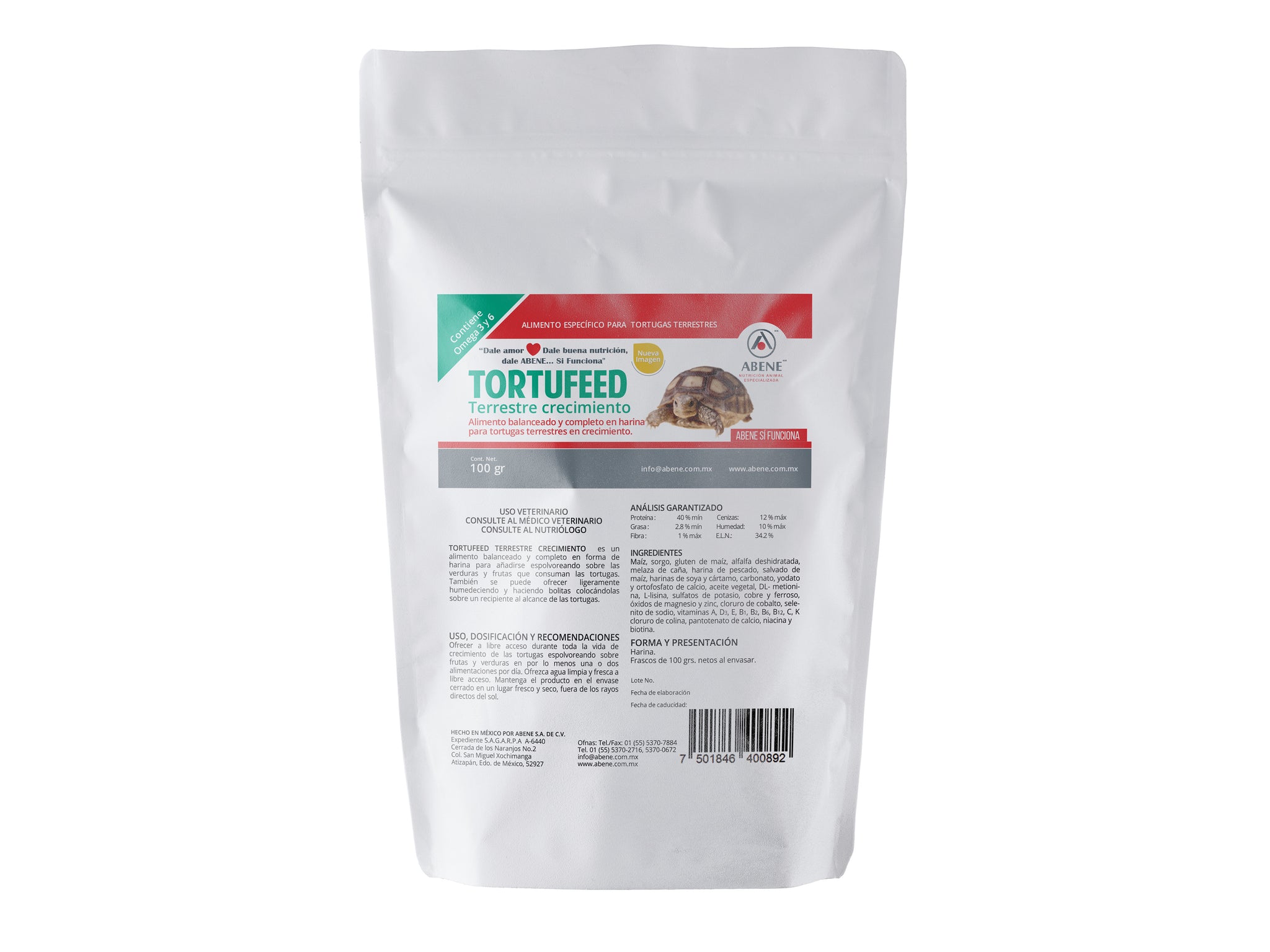 Tortufeed Terrestre Crecimiento  (alimento para tortugas terrestres en crecimiento)