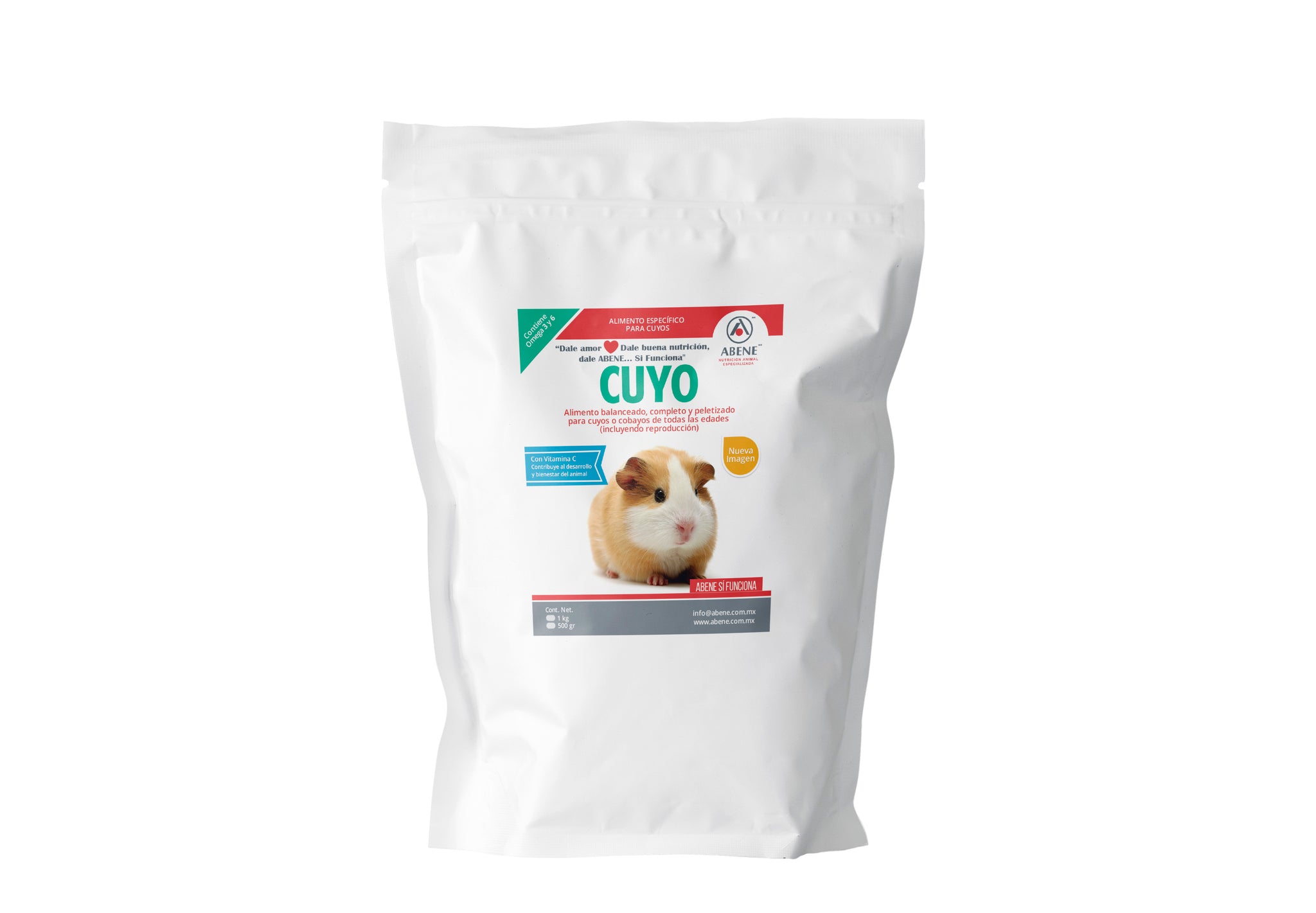 Cuyo (alimento balanceado, completo, peletizado)