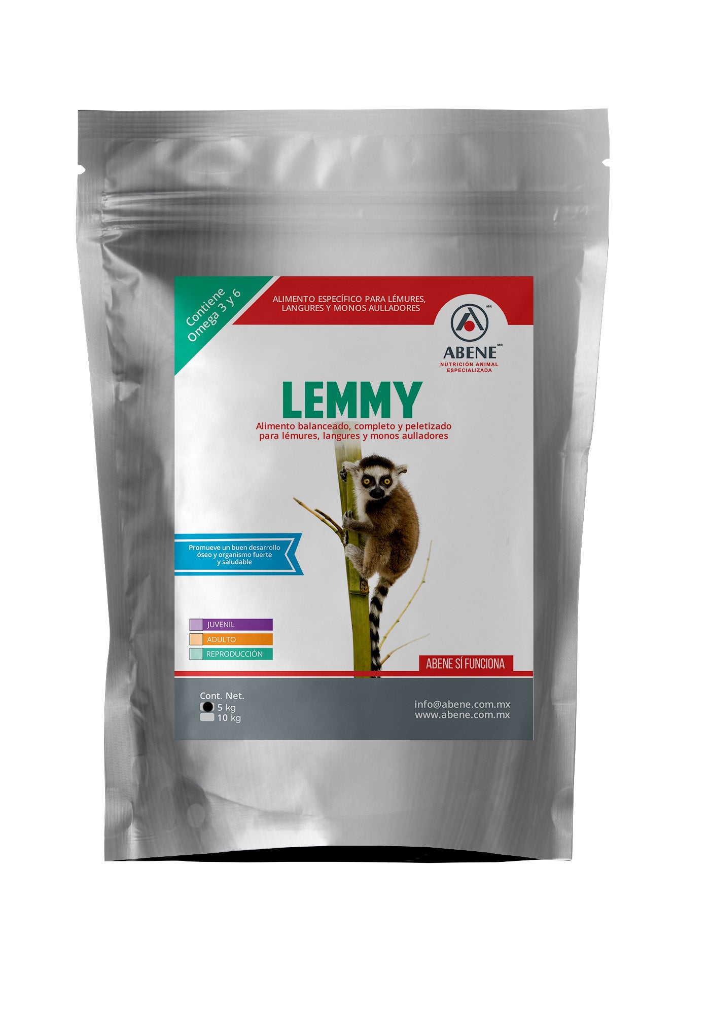 Lemmy (alimento balanceado, completo para monos lémures)