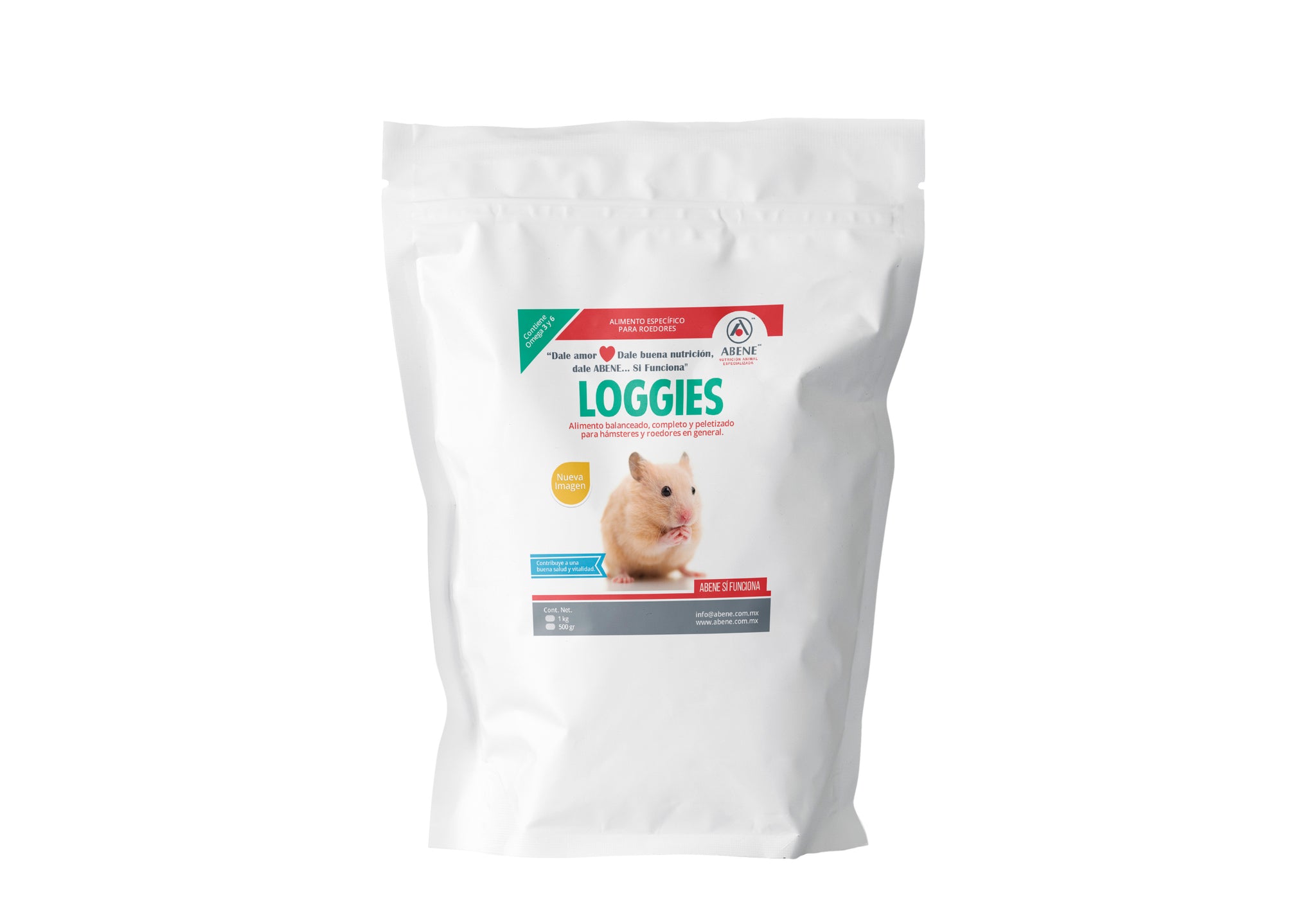 Loggies (alimento balanceado, peletizado para hámsteres)