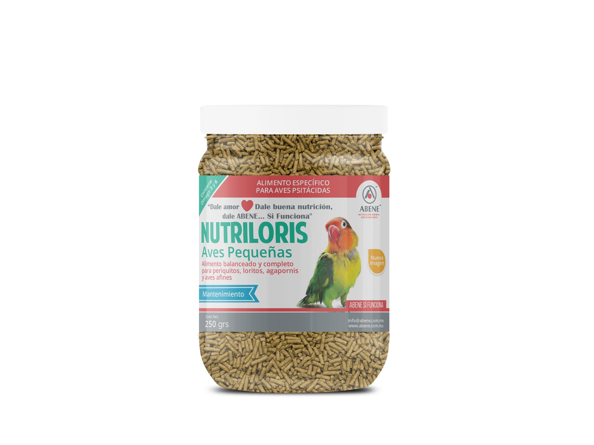 Nutriloris Aves Chicas Mantenimiento (alimento peletizado para psitacidas chicas)