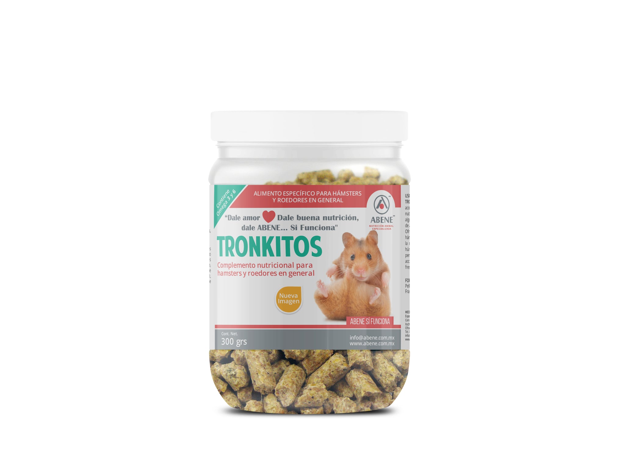 Tronkitos  (premio y complemento nutricional para roedores en general)
